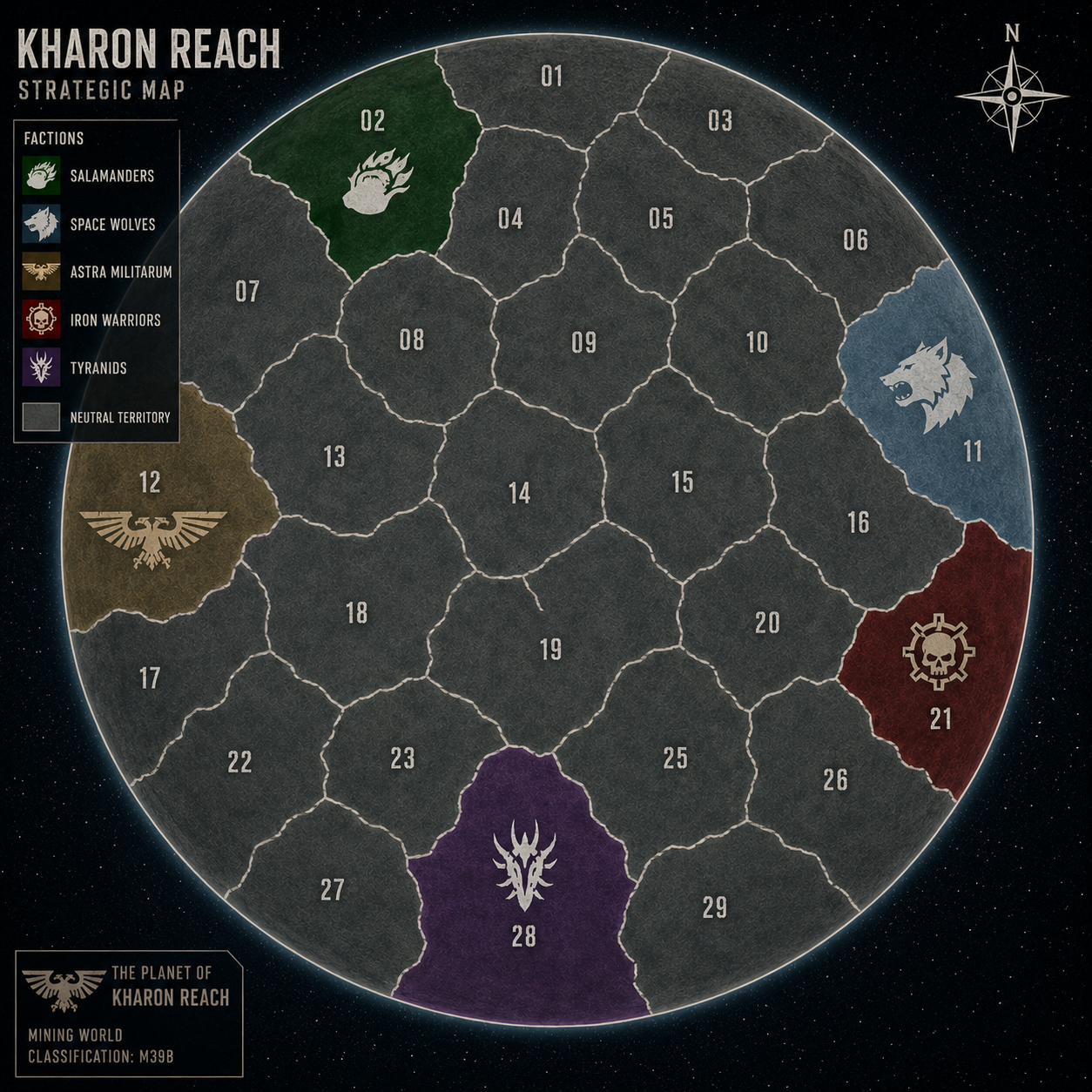 Campaign map at start