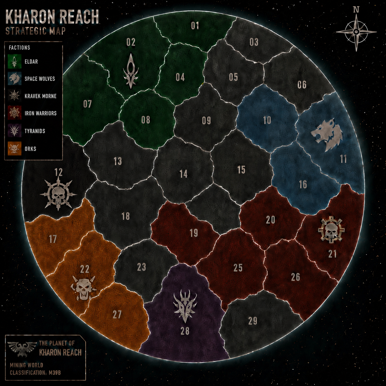 Campaign map August - Orks arrive