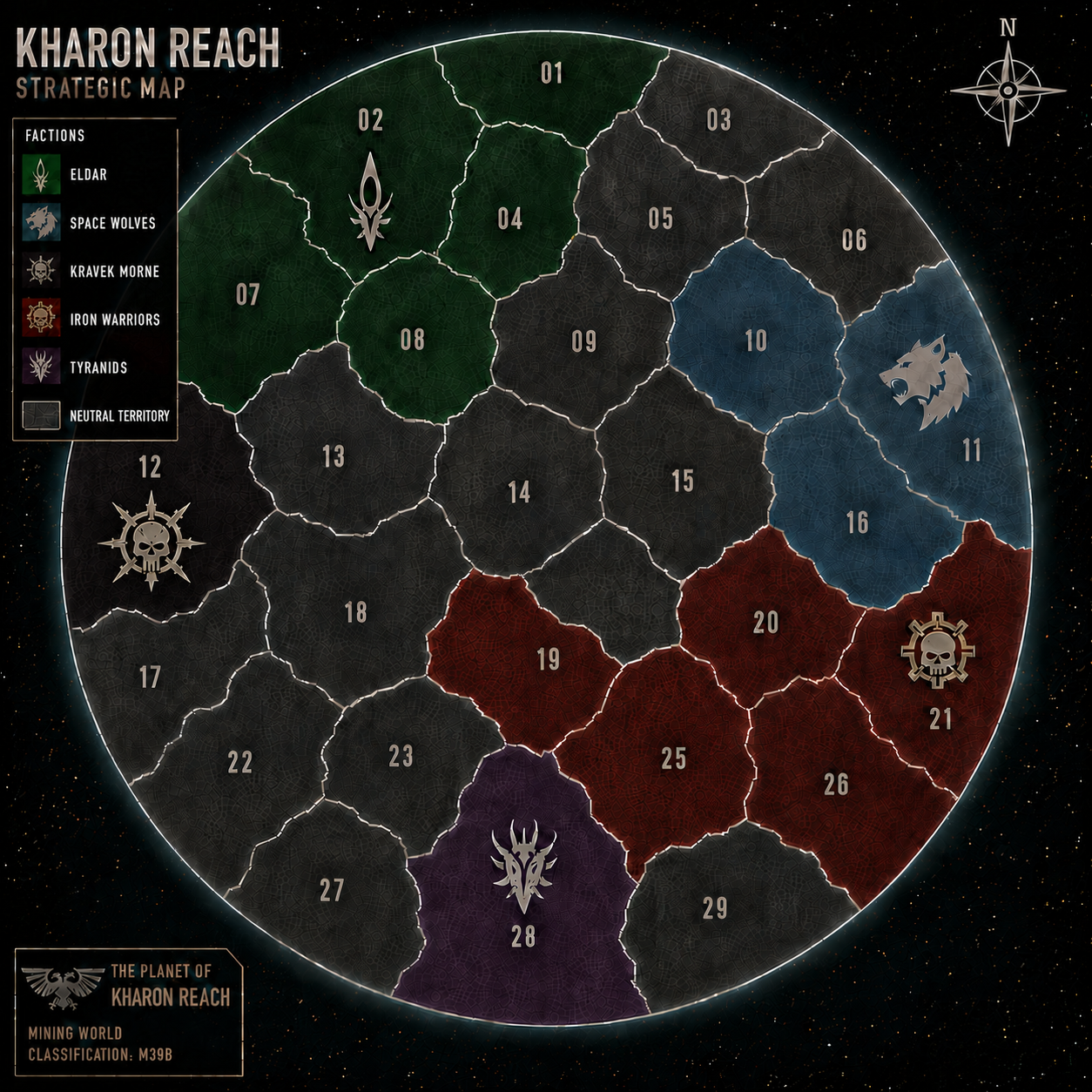 Campaign map - Iron Warriors civil war