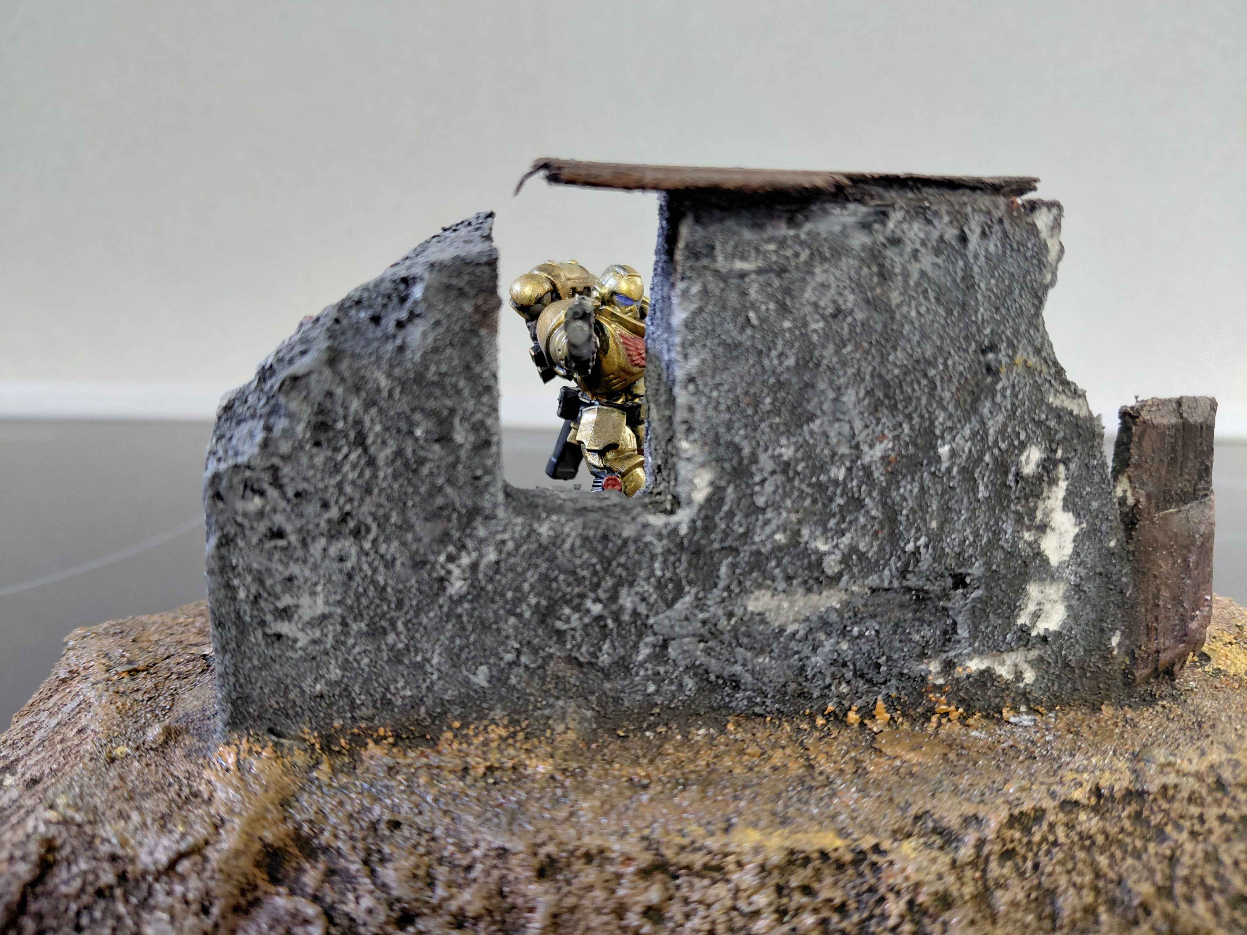 Polystyrene terrain experiment